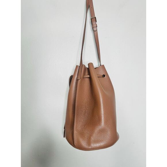 MANSUR GAVRIEL Hazelnut Brown Tan Cowhide Leather Soft Mini Bucket Bag - Picture 7 of 11